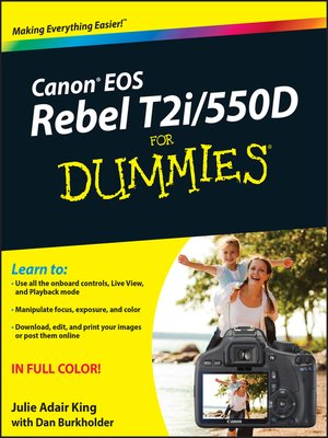 cover image of Canon EOS Rebel T2i/550D For Dummies